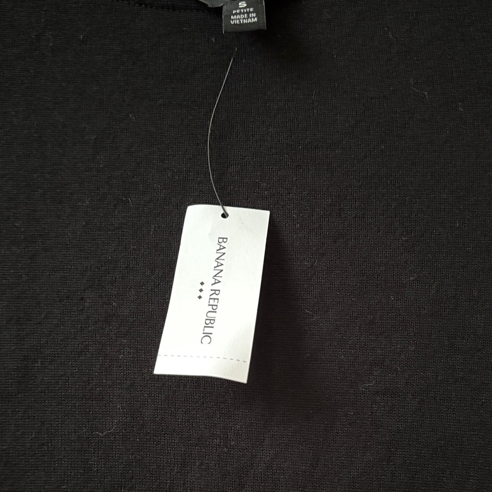 Banana Republic Classic Black Mid Long Soft Luxe Sleeve Dress - Picture 3 of 4